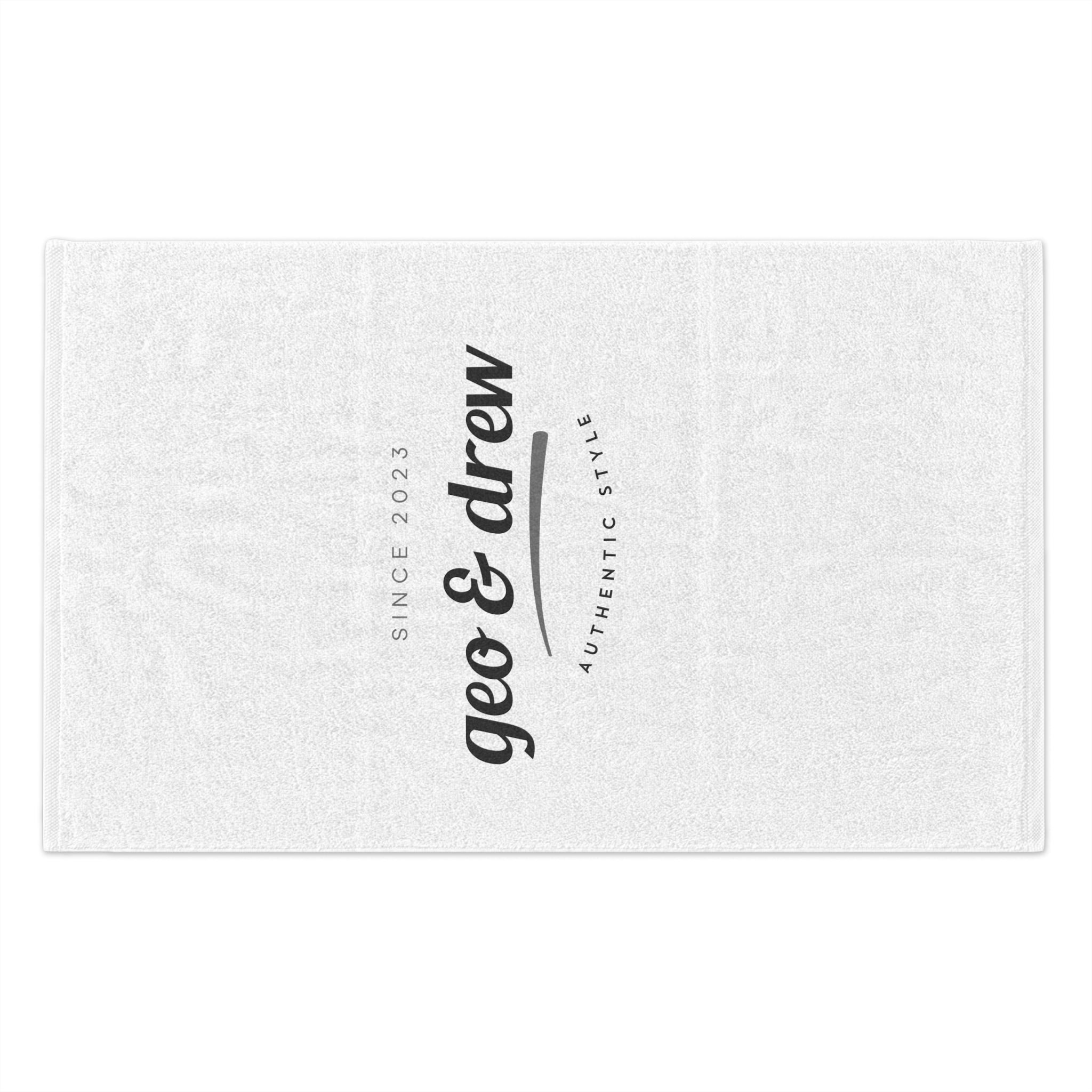 Geo & Drew Rally Towel - Stylish Sports Towel for Events, Beach, Gym, Gift Idea, Home Decor