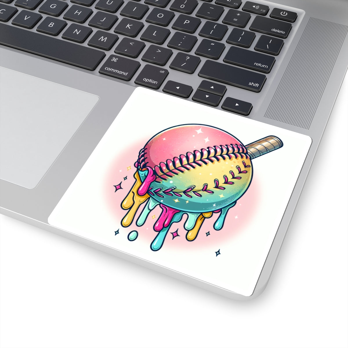 Colorful Softball Kiss-Cut Stickers | Sporty Decor, Laptop Stickers, Gift for Softball Lovers, Fun Accessories, Kids Room Decor